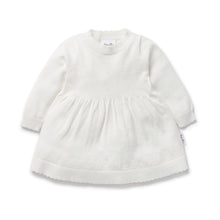 Load image into Gallery viewer, Ivory Pointelle Knit Dress