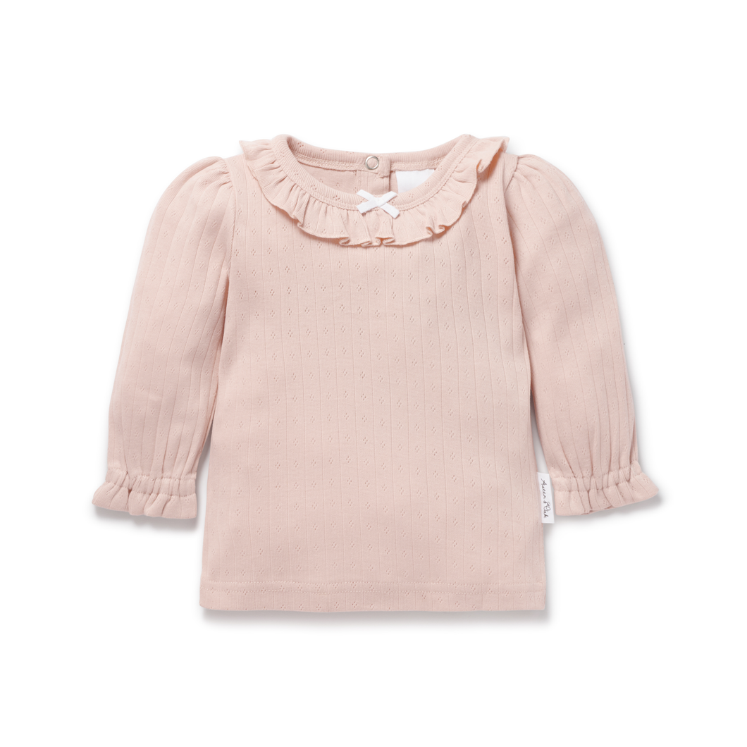 Rose Blush Rib LS Top