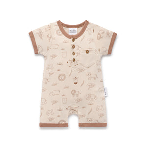 Safari Henley Romper