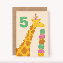Load image into Gallery viewer, 5th Birthday Card