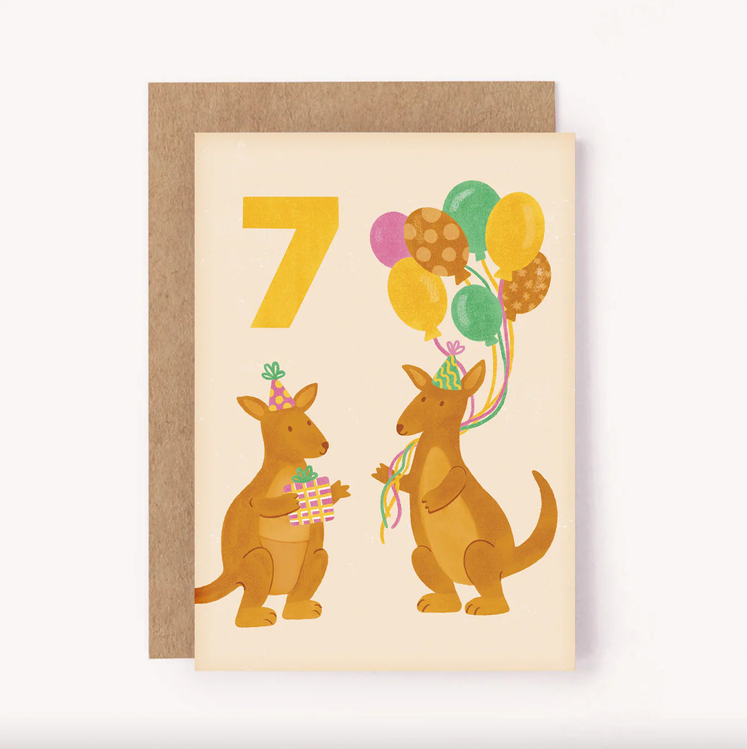 7th Birthday Card