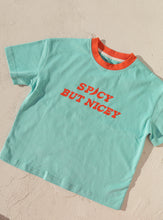 Load image into Gallery viewer, Spicey But Nicey T Shirt | Aqua &amp; Red