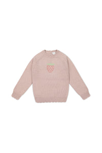 Audrey Knitted Jumper - Strawberry