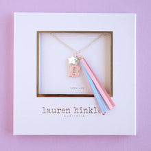 Load image into Gallery viewer, Pink Glitter Initial Necklace