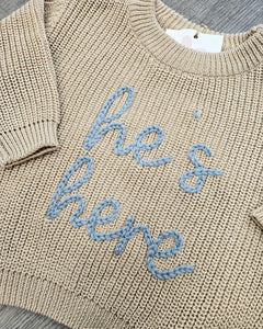 He's Here Knit