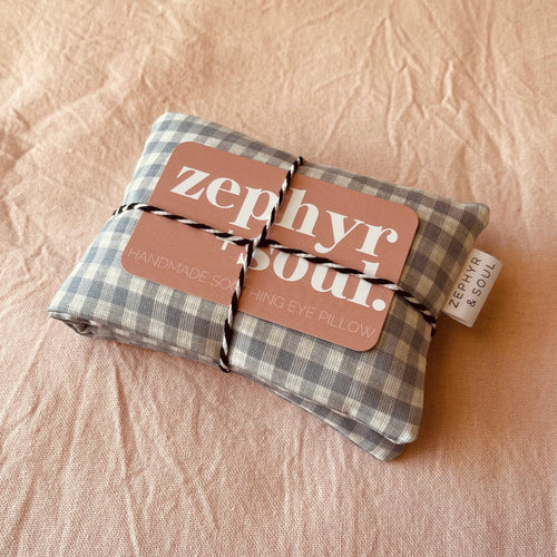 Eye Pillow | Blue Gingham