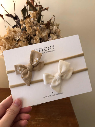 My First Bows | Latte Daisy