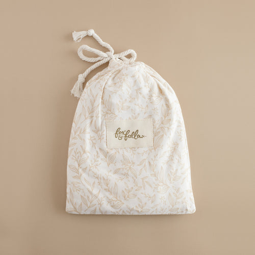 Golden Vines Organic Fitted Bassinet Sheet/Change Pad Cover