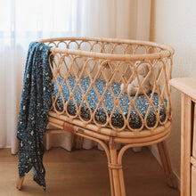 Load image into Gallery viewer, Forest Friends Midnight Organic Muslin Wrap Swaddle