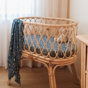 Forest Friends Midnight Organic Muslin Wrap Swaddle