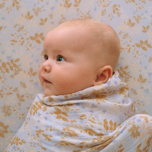 Delphinium Organic Muslin Wrap Swaddle