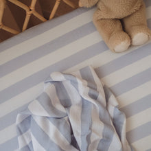 Load image into Gallery viewer, Cloud Stripe Organic Muslin Wrap Swaddle