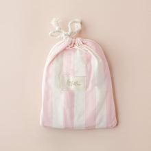 Load image into Gallery viewer, Petal Stripe Organic Fitted Bassinet Sheet/Change Pad Cover