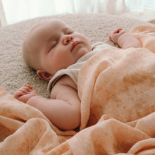 Load image into Gallery viewer, Wild Peony Organic Muslin Wrap Swaddle