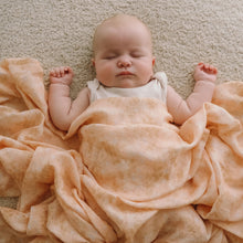 Load image into Gallery viewer, Wild Peony Organic Muslin Wrap Swaddle