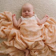 Load image into Gallery viewer, Wild Peony Organic Muslin Wrap Swaddle