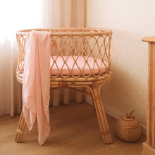 Load image into Gallery viewer, Dusty Roses Organic Muslin Wrap Swaddle
