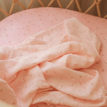 Load image into Gallery viewer, Dusty Roses Organic Muslin Wrap Swaddle