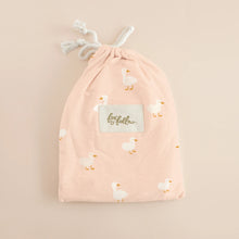 Load image into Gallery viewer, Pink Ducks Organic Fitted Bassinet Sheet/Change Pad Cover