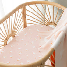 Load image into Gallery viewer, Pink Ducks Organic Fitted Bassinet Sheet/Change Pad Cover
