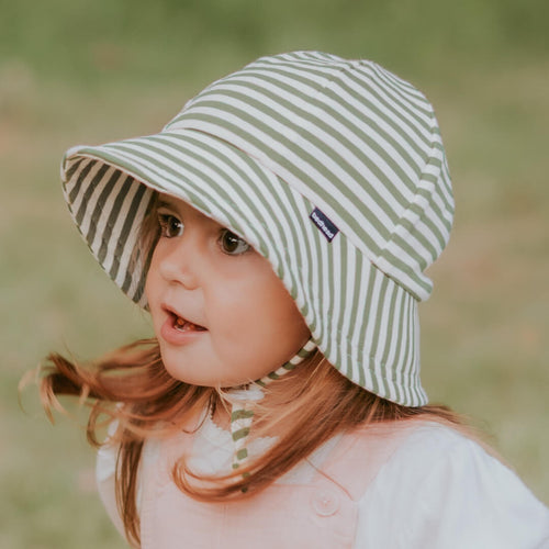 Toddler Bucket Sun Hat | Khaki Stripe