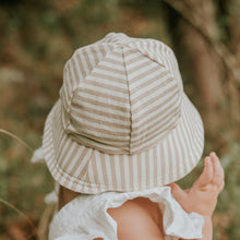 Load image into Gallery viewer, Toddler Bucket Sun Hat - Natural Stripe