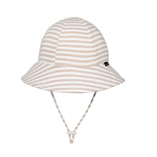 Load image into Gallery viewer, Toddler Bucket Sun Hat - Natural Stripe