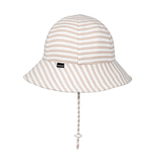 Load image into Gallery viewer, Toddler Bucket Sun Hat - Natural Stripe