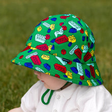 Load image into Gallery viewer, Toddler Bucket Sun Hat | Blocks