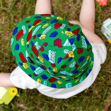 Load image into Gallery viewer, Toddler Bucket Sun Hat | Blocks