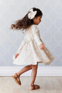 Organic Cotton Tallulah Dress | April Eggnog SIZE 5YR