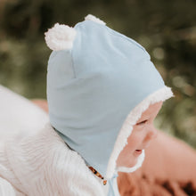 Load image into Gallery viewer, Teddy Fleecy Beanie - Blue Marle