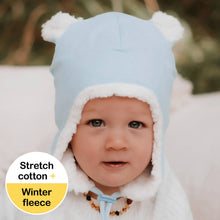 Load image into Gallery viewer, Teddy Fleecy Beanie - Blue Marle