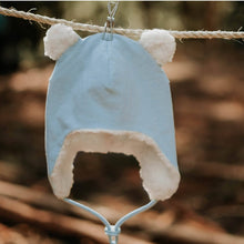 Load image into Gallery viewer, Teddy Fleecy Beanie - Blue Marle