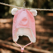 Load image into Gallery viewer, Teddy Fleecy Beanie - Pink Marle