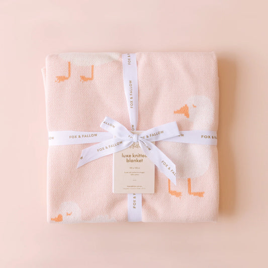 Pink Ducks Blanket