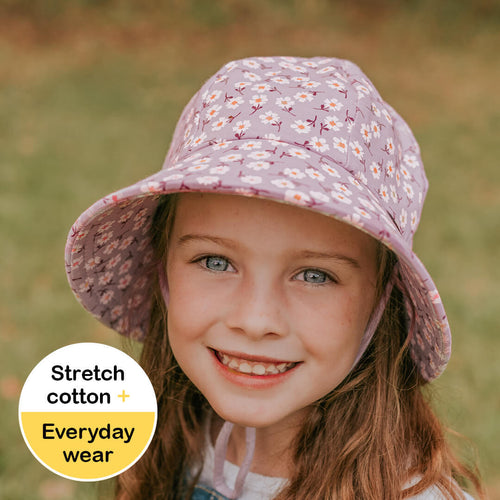 Kids Ponytail Bucket Sun Hat | Lana