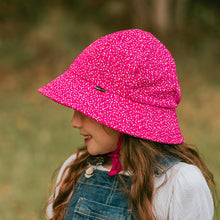 Load image into Gallery viewer, Kids Ponytail Bucket Sun Hat | Sprinkles