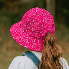 Load image into Gallery viewer, Kids Ponytail Bucket Sun Hat | Sprinkles