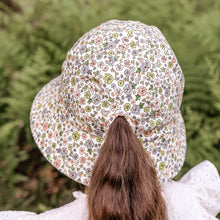Load image into Gallery viewer, Ponytail Bucket Sun Hat - Floret