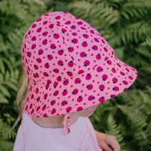Load image into Gallery viewer, Ponytail Bucket Sun Hat - Ladybug