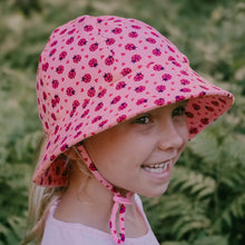 Load image into Gallery viewer, Ponytail Bucket Sun Hat - Ladybug