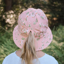 Load image into Gallery viewer, Ponytail Bucket Sun Hat - Quackers