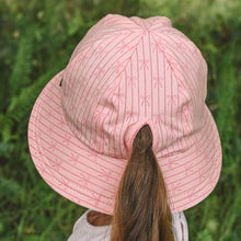 Load image into Gallery viewer, Ponytail Bucket Sun Hat - Ballerina