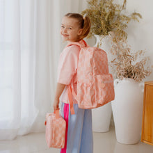 Load image into Gallery viewer, Peach Check Backpack