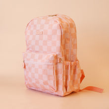 Load image into Gallery viewer, Peach Check Backpack