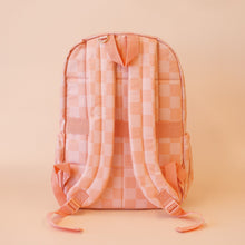 Load image into Gallery viewer, Peach Check Backpack