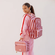 Load image into Gallery viewer, Burgundy Stripe Backpack
