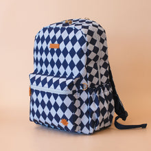 Load image into Gallery viewer, Navy Diamonds Backpack