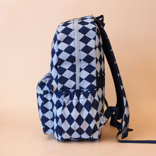 Load image into Gallery viewer, Navy Diamonds Backpack